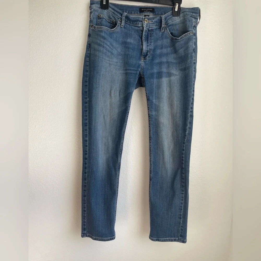 Banana Republic Blue Denim Girlfriend Jeans Size 8‎